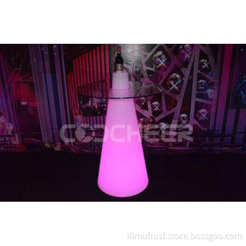 High Led Bar Table Plastic PE Contemporary Glow Furniture W